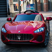 儿童电动车玛沙拉蒂四轮四驱小孩宝宝超大号带遥控玩具汽车可坐人