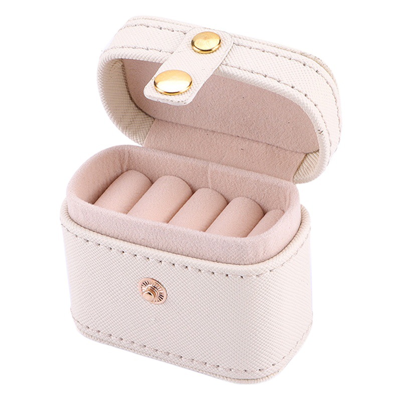 Caja de joyería transfronteriza al por mayor nuevo viaje portátil simple mini joyería aretes anillo caja de almacenamiento