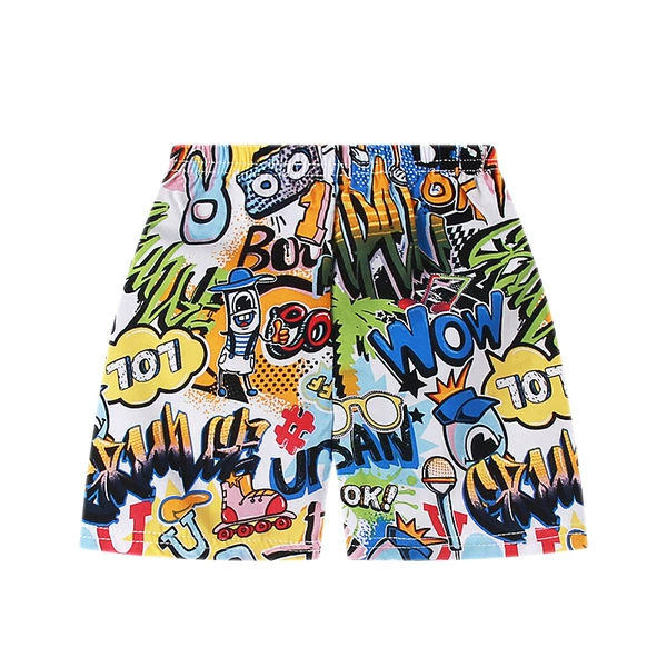Y02 Animation letters cotton silk shorts