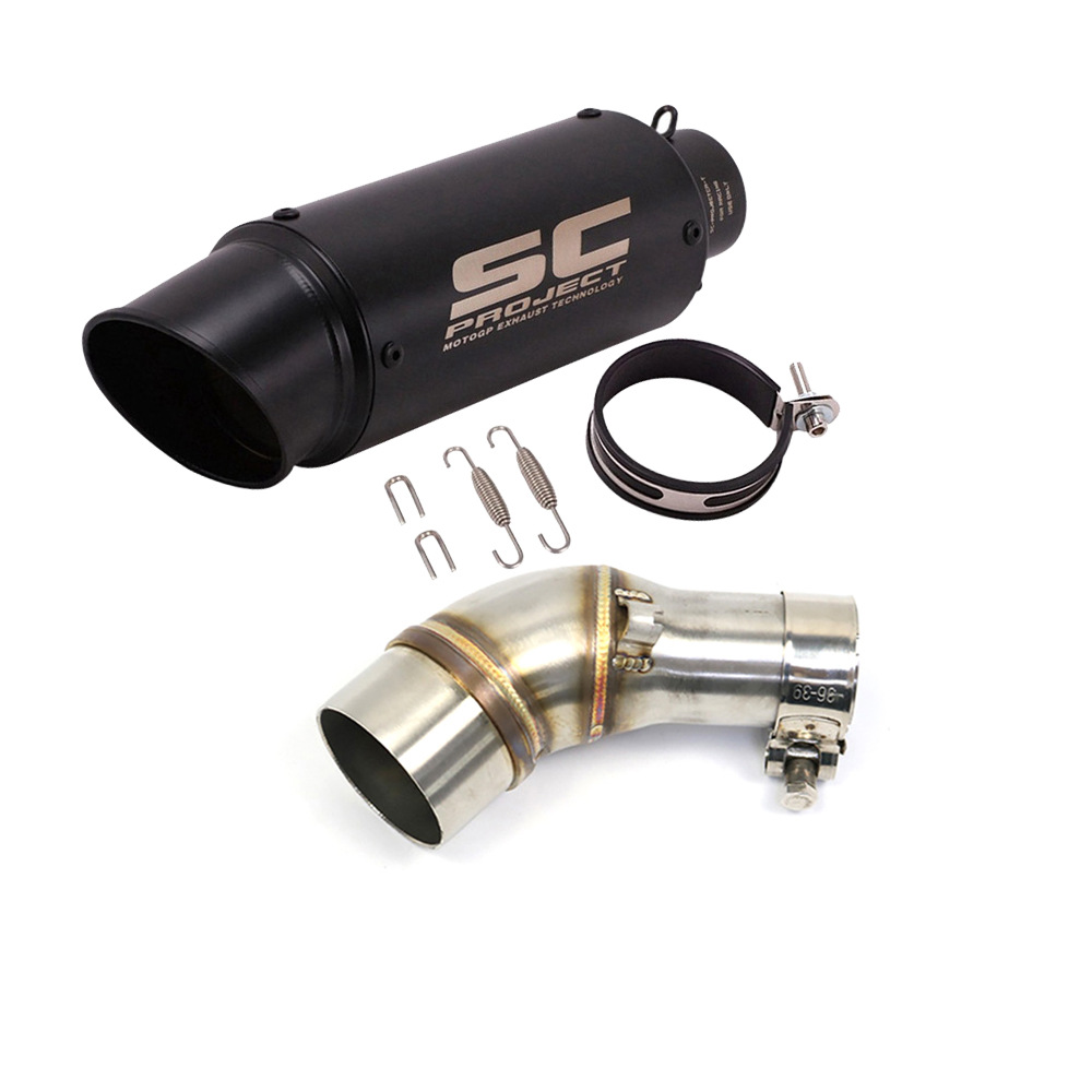Aplicable a Yamaha YZF-R3 / R25 / MT - 03 / MT - 25 sección media delantera del tubo de escape de acero inoxidable