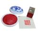 Traditional Chinese Painting and Calligraphy Special Inkpad Seal Seal Carving Inkpad Jingdezhen Blue and White Porcelain Inkpad Ceramic Boxed Cinnabar Inkpad