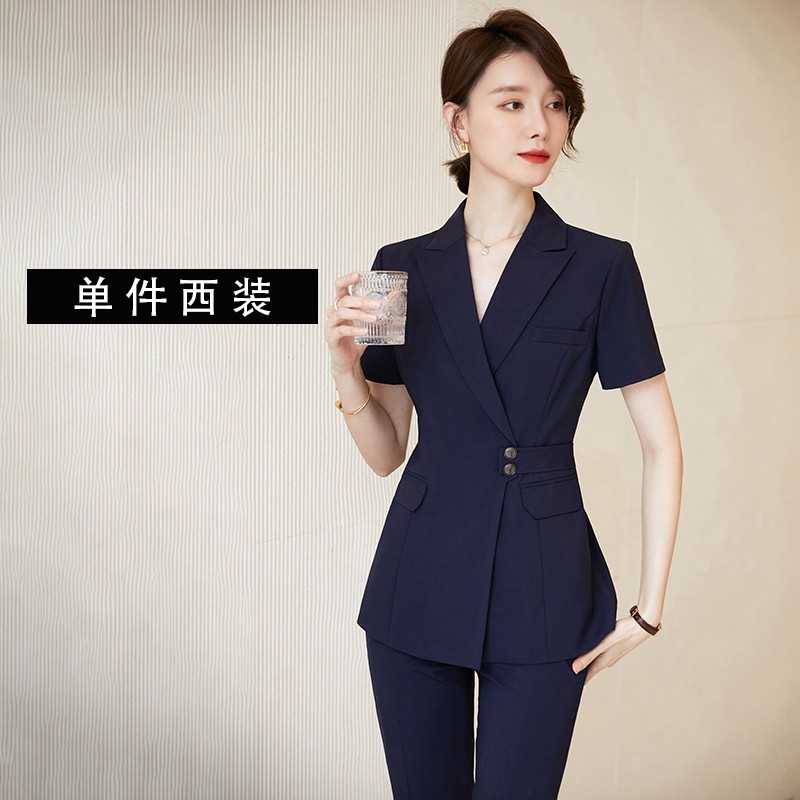 新型職業スーツセット女性春秋気質職場正装ホテルマネージャー宝石店作業服工装女性|undefined