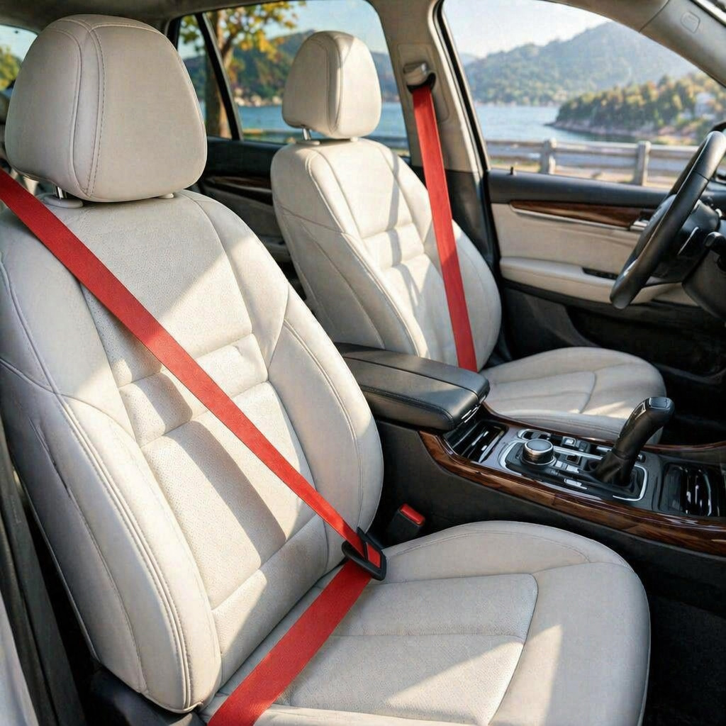 JDM universal solid color high-quality nylon seatbelts support dropshipping and wholesale, hot-selling across borders