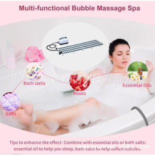 Cross-Border Home Remote Control Surf Massage Bath Mat Spa Machine Bathtub Bubble Machine Anti-Slip Full Body Foldable Anti-Slip