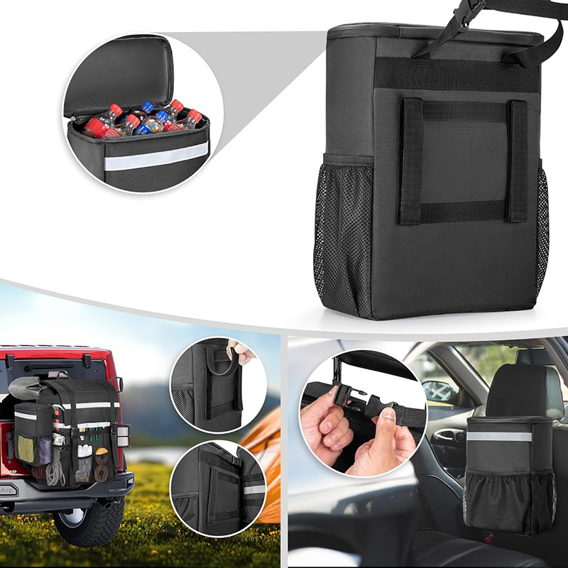 Transfronterizo vehículo todoterreno neumático bolsa de almacenamiento bolsa de colgar bolsa de reparación de automóviles bolsa de almacenamiento de herramientas de emergencia de tela de Oxford de gran capacidad