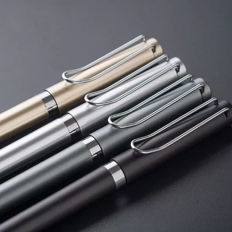 广告笔定制LOGO中性笔订做签字刻字高档商务黑色水性礼品笔可印刷