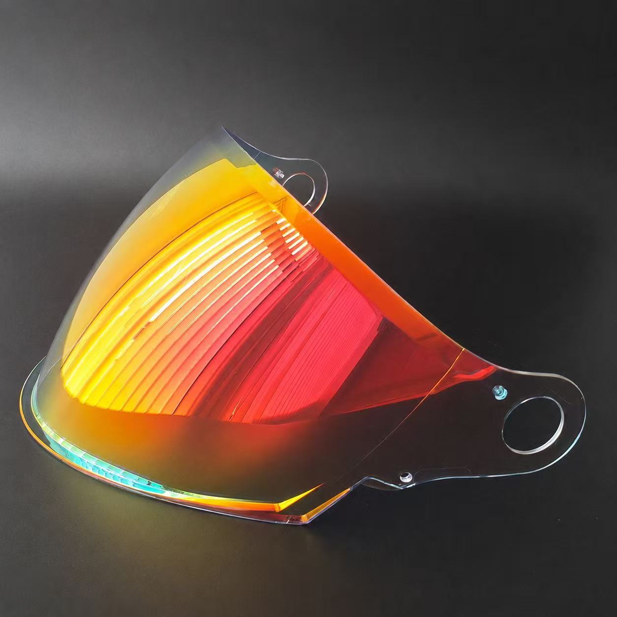 LS2 half helmet visor is suitable for OF616 helmet, providing sun protection and UV protection, suitable for day and night use, and is a reinforced windproof visor