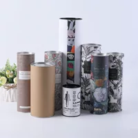 Каллиграфия и живопись подарочная упаковка бумажная трубка цветочный чай Подарочная коробка крафт-бумага agarwood Круглая Бумажная банка Упаковка Бумажная Трубка индивидуальный логотип