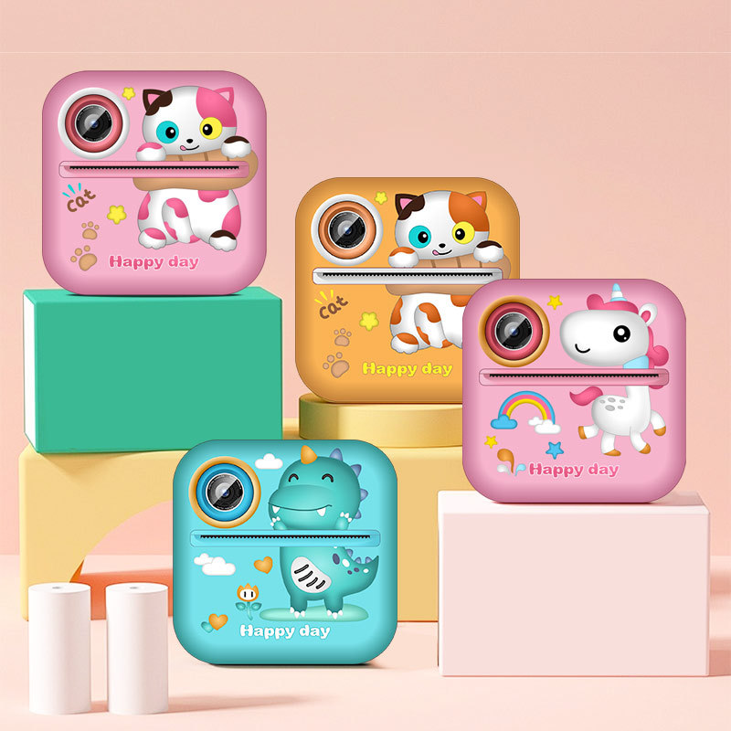 Cross-Border New Children's Digital High-Definition Photo Printing Camera Cartoon Mini Polaroid Children's Digital Camera