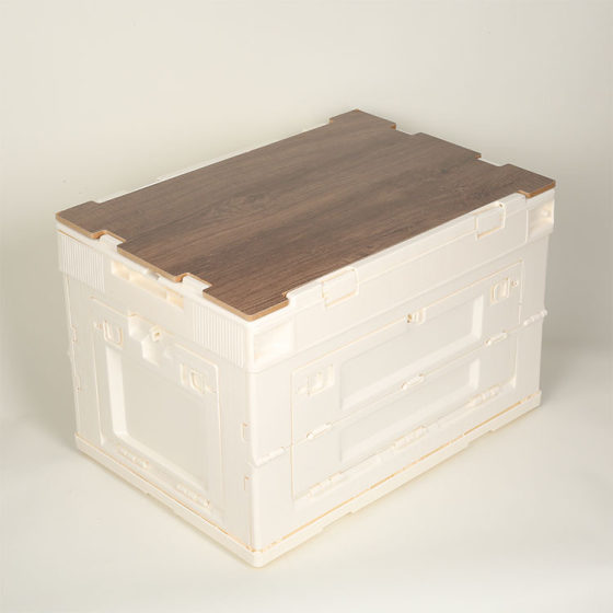 Plastic Folding Box Japanese Style Industrial Wind Side Door Home Storage Storage Box Car Outdoor Trendy Finishing Box