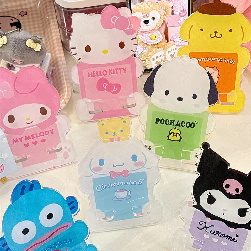 Cartoon Sanrio Acrylic Mobile Phone Stand Cute High-value Instagram Style Portable Desktop Stand Ornaments Cartoon Sanrio Acrylic Mobile Phone Stand Cute High-value Instagram Style Portable Desktop Stand Ornaments