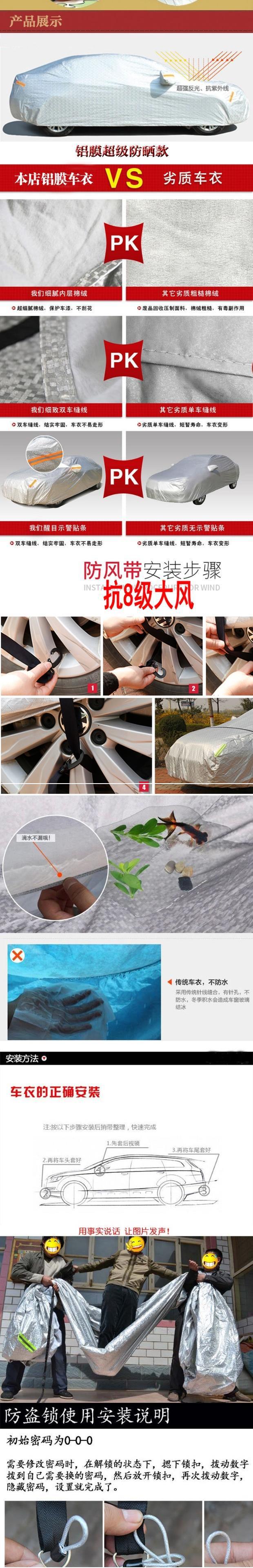Car Clothing Car Cover Simple Mobile Sunshade Carport Home Outdoor Garage Retractable Four-season Rainproof Cloth Tent