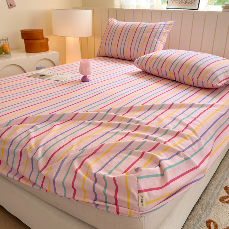 Cama de algodón grueso y molido, una sola pieza de algodón puro otoño y invierno, nueva cubierta de colchón doble