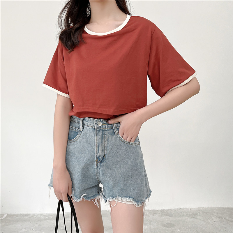 95 % Baumwolle, Umstands-Mutter-Still-T-Shirts, Stillen, Schwangerschaft, Rundhalsausschnitt, kurze Ärmel, Out Wear Still-T-Shirt – Detail 14