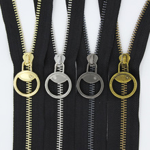 5号金属拉链全铜闭尾diy包包超顺滑箱包拉链钱包拉链拉头通用圆形