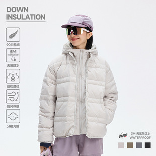 3m Detachable Water-Repellent Hooded down Jacket 90 White Duck down Genderless Outdoor Workwear Sports Warm Jacket