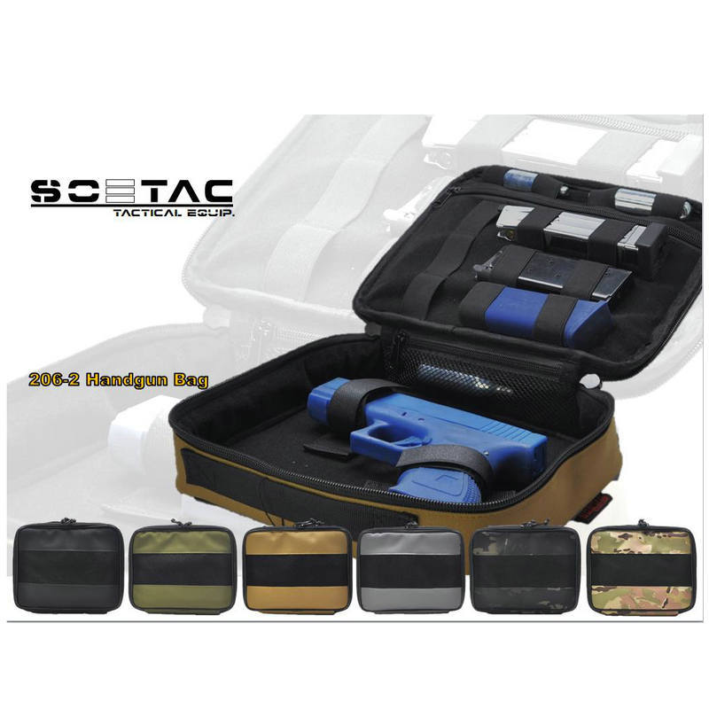 Bolsa de almacenamiento de pistolas Glock tácticas bolsas de transporte de nylon 206 bolsas de equipo de disparo impermeables al por mayor transfronterizas