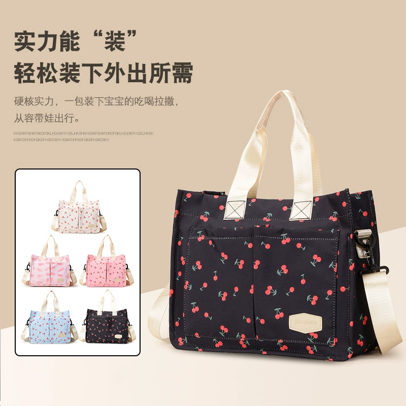 Новый европейский и американский вишневый цвет с одним плечом мумия сумка с несколькими разделами