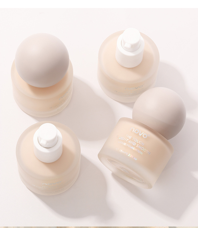 NOVO Small Round Cap Perfect Softening Foundation, oil-control, Moisturizing, long-lasting Concealing, no smudge, Water-resistant and sweat-proof BB Cream undefined
