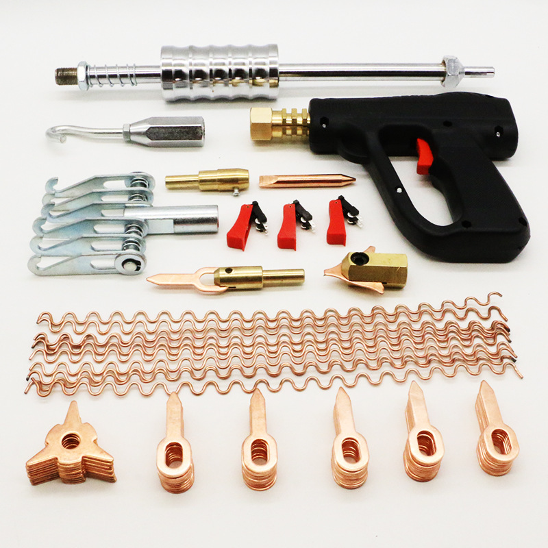 Máquina de reparación y modelado de carrocerías, máquina Meson con martillo de tracción de pieza triangular, mandril de pieza redonda de bloqueo, herramienta para chapa metálica.