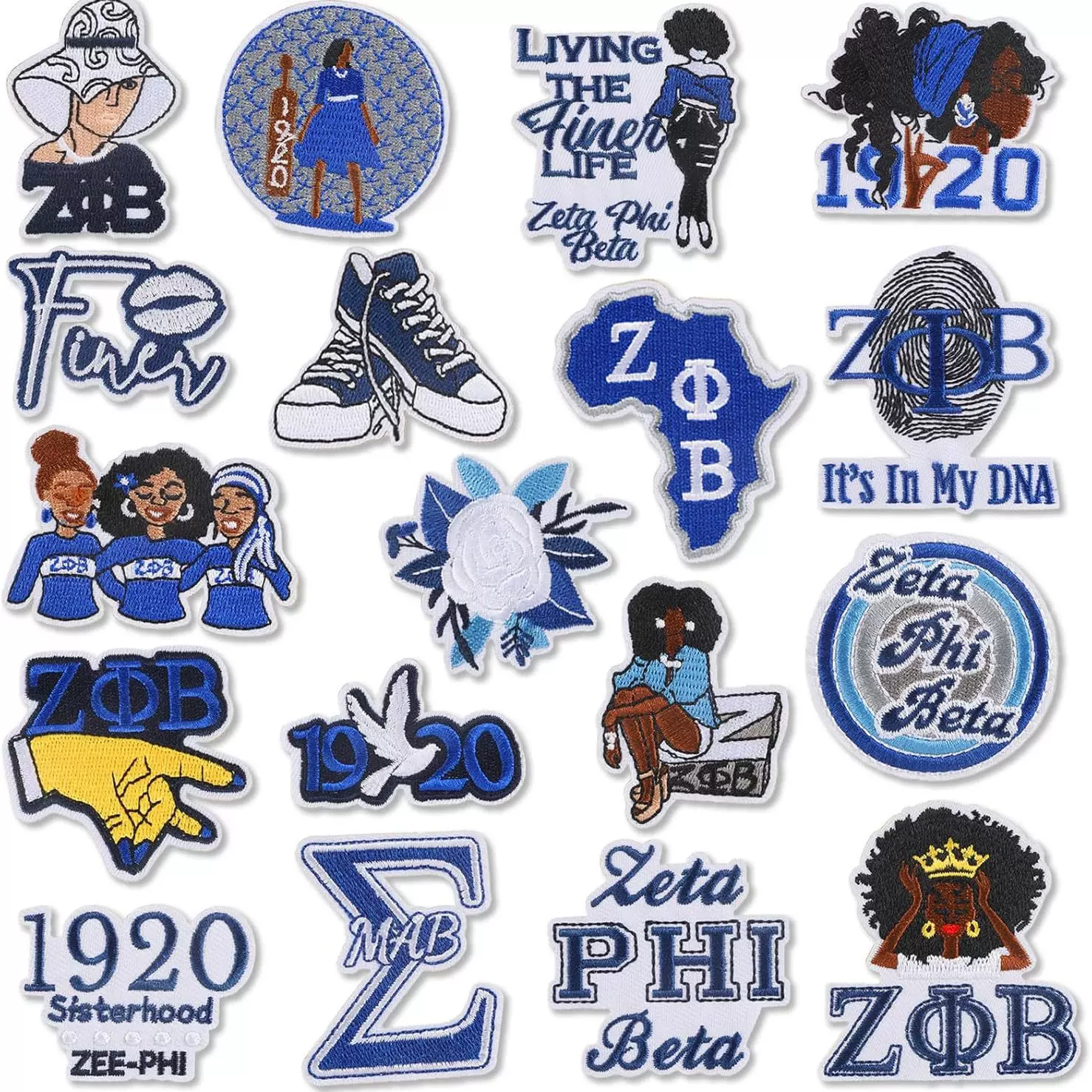 黑人刺绣布贴帆布鞋字母卷发黑人包包补丁贴电脑绣花章熨烫衣服