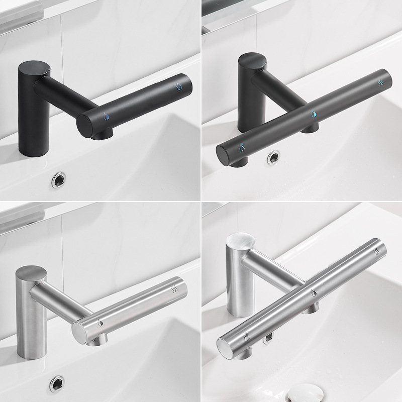 Full-automatic induction faucet bathroom three-in-one hand dryer dryer hand washing and drying all-in-one machine faucet