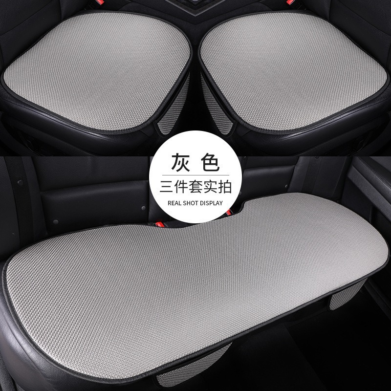 Seat cushion, seat cover — Universal Seasons - gray-ice-cool-breathable-cushion-single-front-row-with-pocket