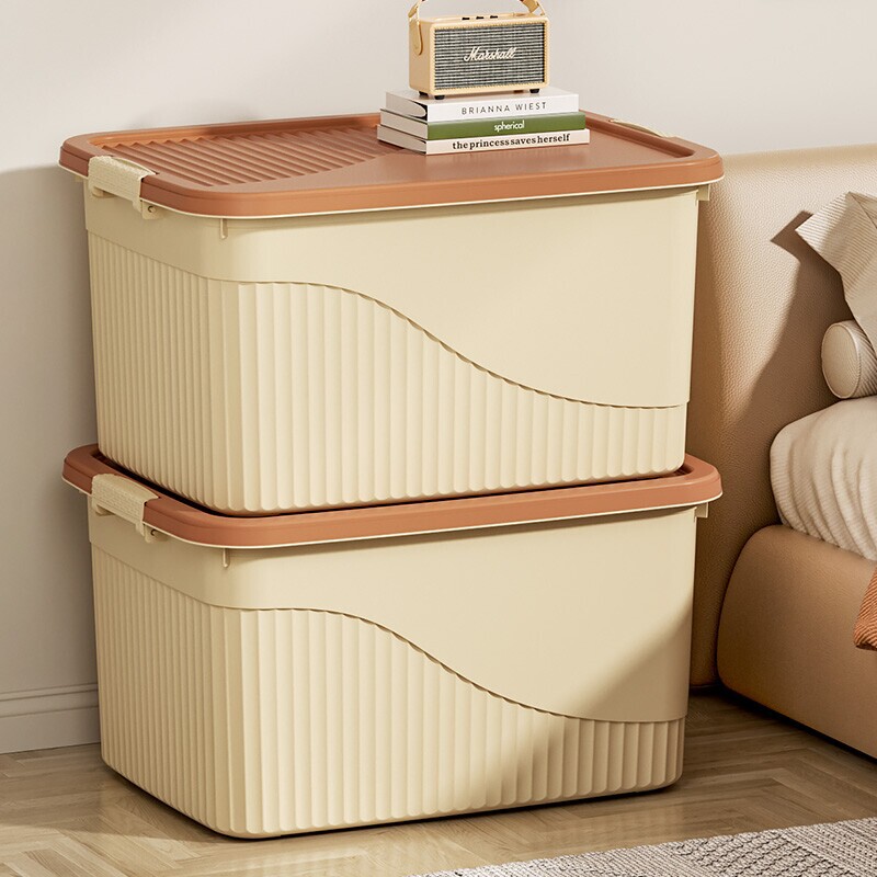 Plastic Storage Box Extra Large Toy Storage Box Super Large Capacity Dormitory Quilt and Clothes Storage Box Thickened Version