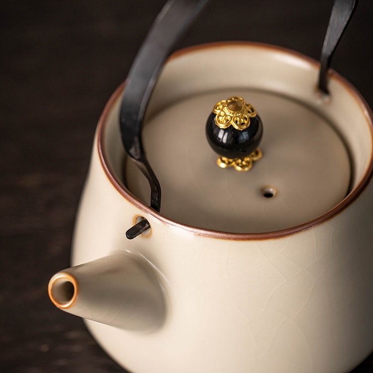 Tea set, ceramic teapot, tea cup, light luxury style