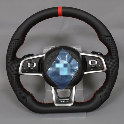 Sporty Design Volkswagen Golf Steering wheel - silver-finish