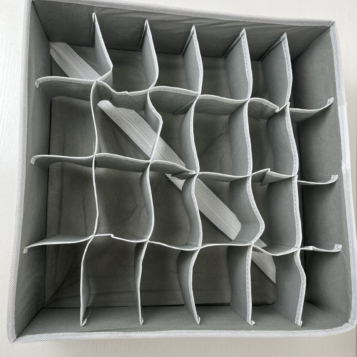 Caja de almacenamiento de ropa interior de malla plegable calcetines sujetador ropa interior cajón caja de almacenamiento separada conjunto de cuatro piezas