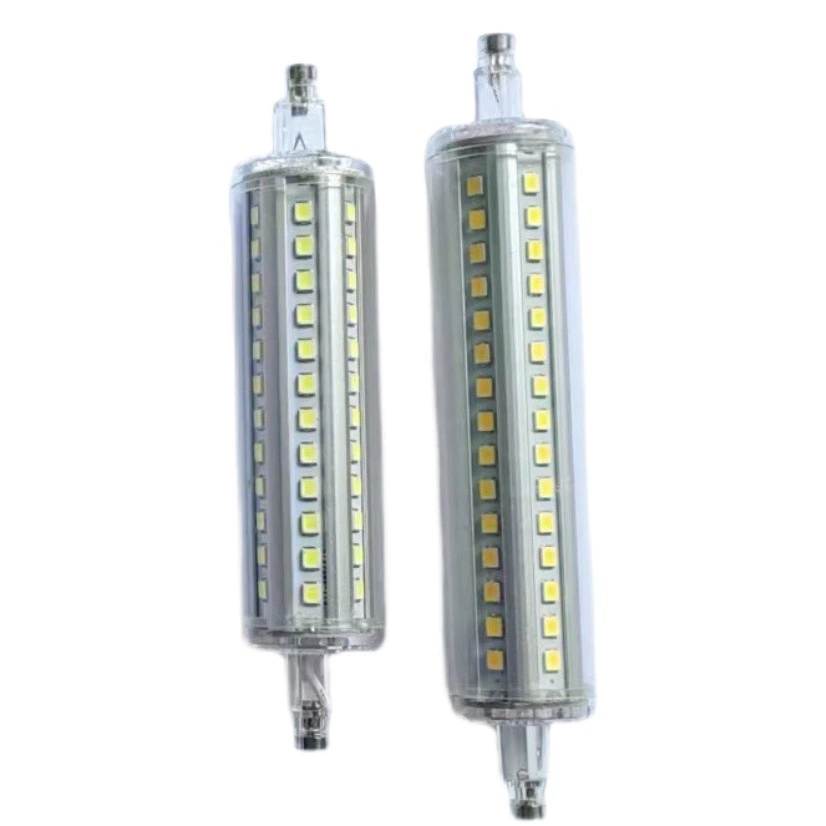 Постоянный ток стробоскопический источник света R7S Солнечная лампа Светодиодная кукурузная лампа горизонтальная вставка лампа 85-265 В сменная йодная Вольфрамовая лампа трубка