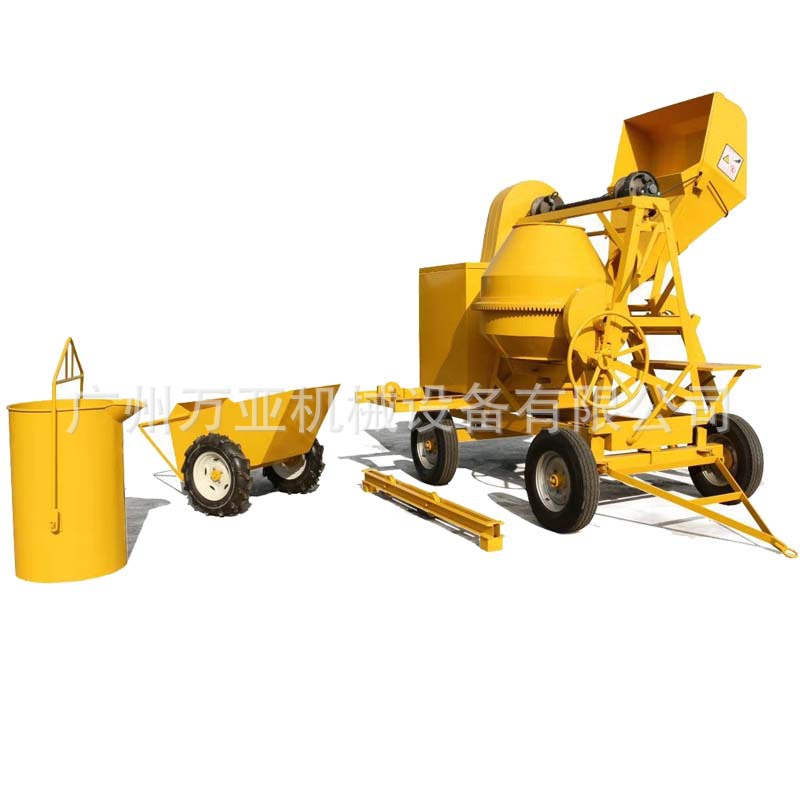 500L出口型柴油动力混凝土滚筒搅拌机 广州混凝混合机 非洲搅拌机