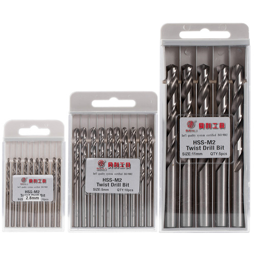 Bailey M2 precision fully ground straight handle twist drill, specially designed for stainless steel and aluminum metal iron twist drill bits