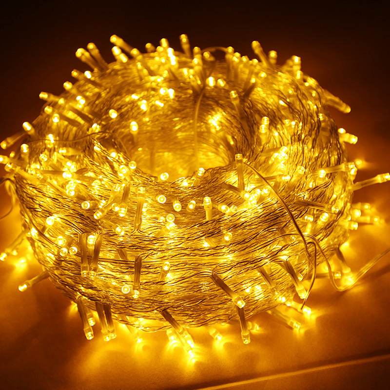 LED-lichtsnoer met knipperende sterrenhemel op zonne-energie, hoge helderheid, waterdichte buitendecoratie, sfeerverlichting, strip_voghion.com