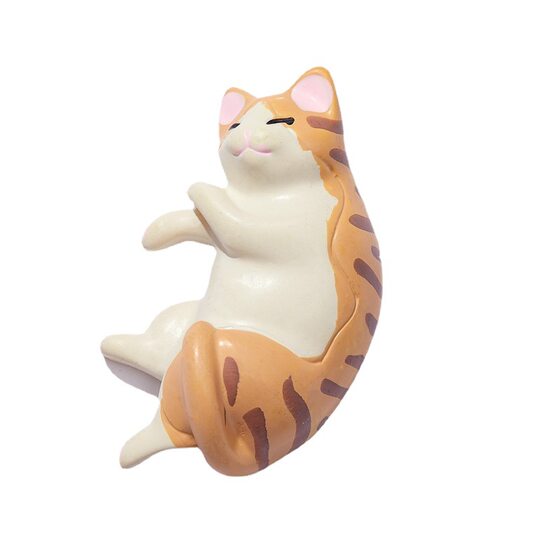Japanese Cartoon Three-dimensional Cat Micro Landscape Gardening Decoration Ornaments DIY Resin Accessories Accessories Refrigerator Stickers