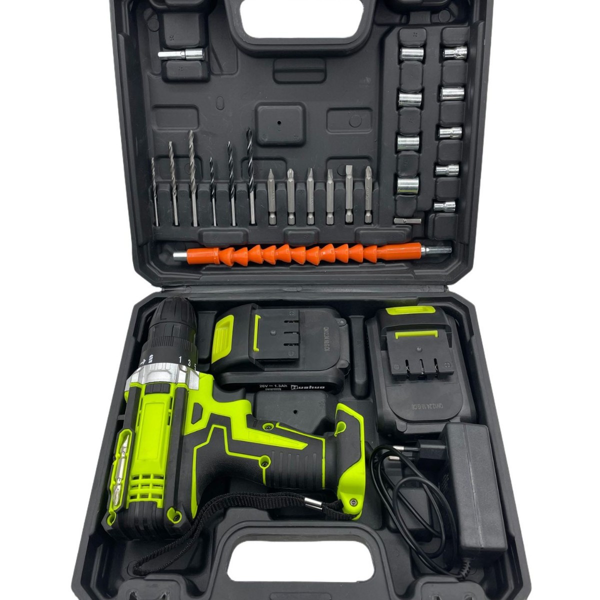 Fábrica directa transfronteriza venta caliente taladro eléctrico de impacto 21V taladro eléctrico de doble velocidad destornillador eléctrico conjunto de herramientas eléctricas