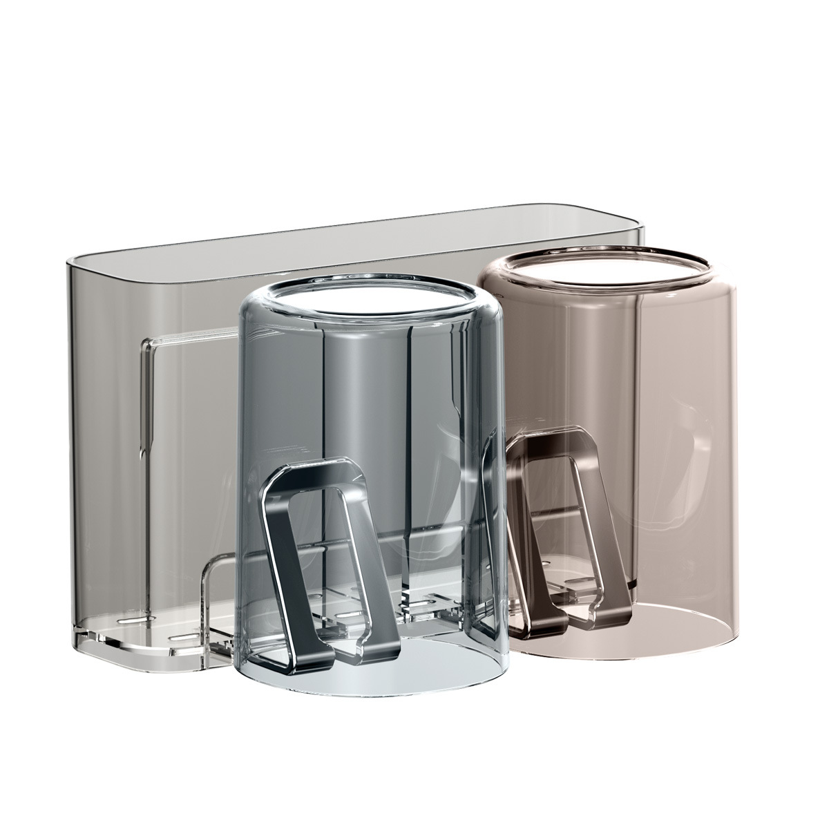 cepillo de dientes estante de almacenamiento sin agujeros taza de cepillo de dientes taza de enjuague colgante de pared estante de pared tipo baño eléctrico conjunto doméstico