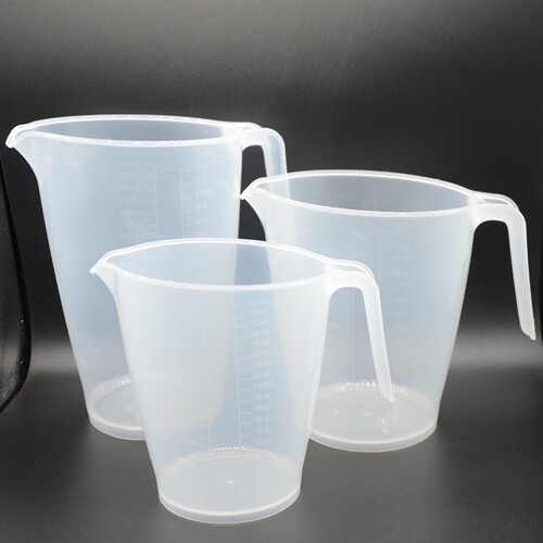 1L plastic graduated cylinder, 1.5L transparent scale cup, size measuring cup 2L kitchen baking measuring tools set