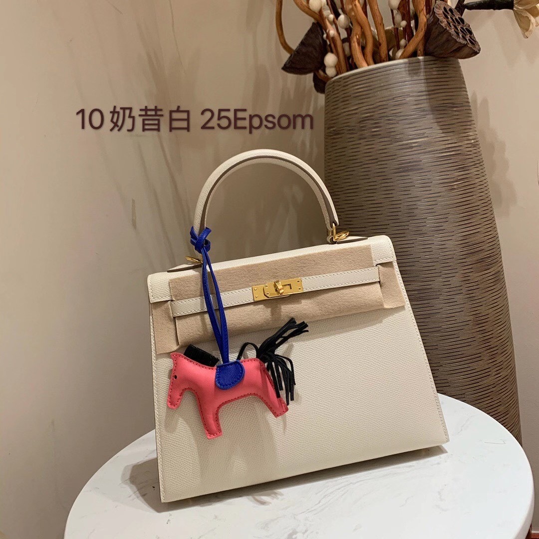 Bolso Kelly mini de cuero genuino, nuevo 2025, para mujer, versátil, al por mayor