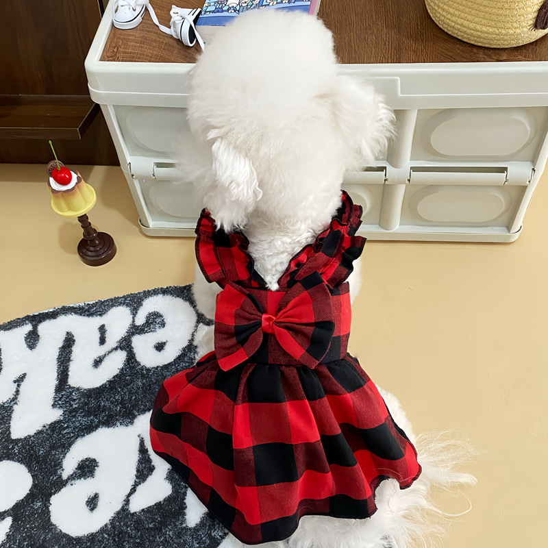 Pet Skirt Dog Clothes Princess Skirt Teddy Bitter Bear Pome Small Dog Cat Pet New dress