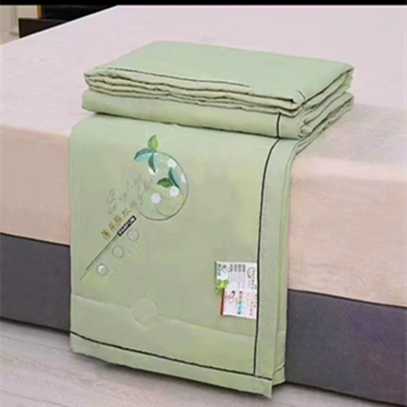 Новое мятное летнее одеяло с защитой от комаров, одеяло с кондиционером, моющееся в машине, одинарное и двойное летнее одеяло, подарок, оптовая продажа, доставка в реальном времени