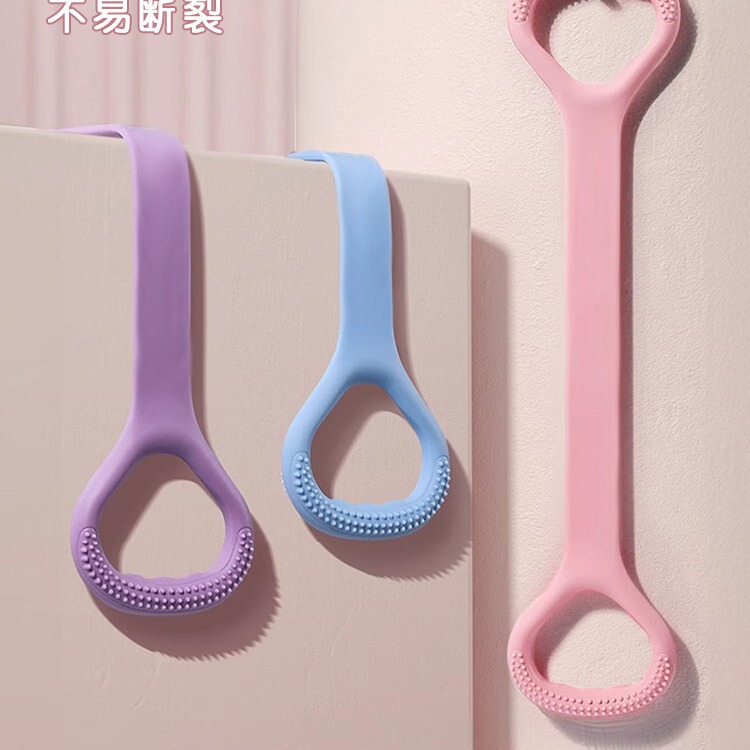 Eight-character tension rope with equipment integrated open shoulder back yoga women's special fitness high resistance soft silicone training