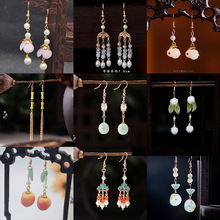 初韵 古风汉服宫廷古典舞演出白搭气质耳钩耳环手工合金古装发饰