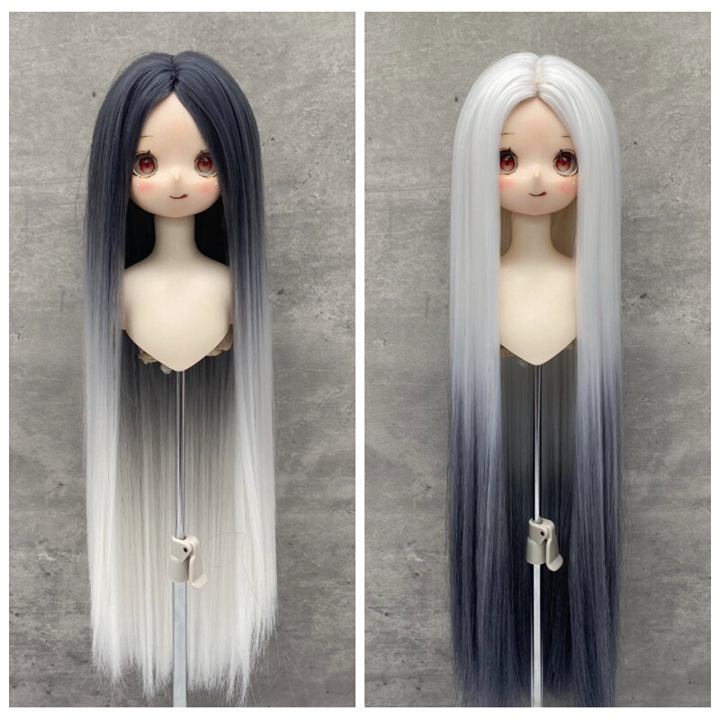 {Lucy wig} bjd/sd antique gradient color medium wool embryo 3/small 3/4/6 soft silk wig headgear