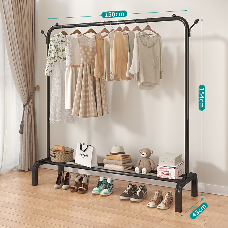 Combinación percha de ropa zapatos sombreros quilt tipo suelo balcón dormitorio sombreros gancho de almacenamiento de productos fabricantes de comercio exterior secado plegable