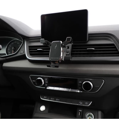 Car phone holder — air outlet navigation base