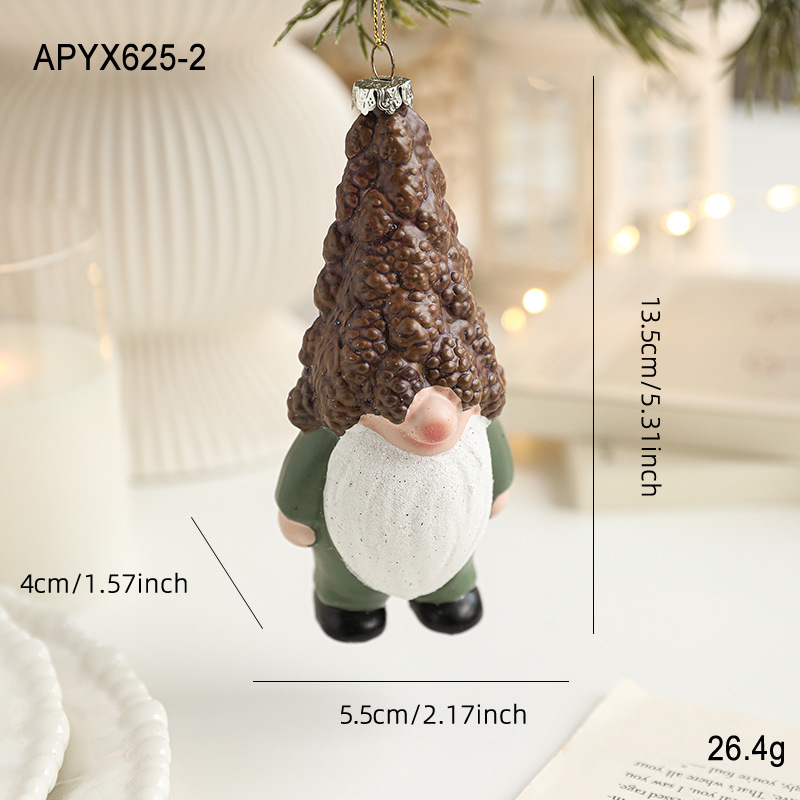Nuevo plástico transfronterizo Papá Noel limpiador árbol de Navidad colgante decoración decorativa decoración de mesa decoración de vacaciones