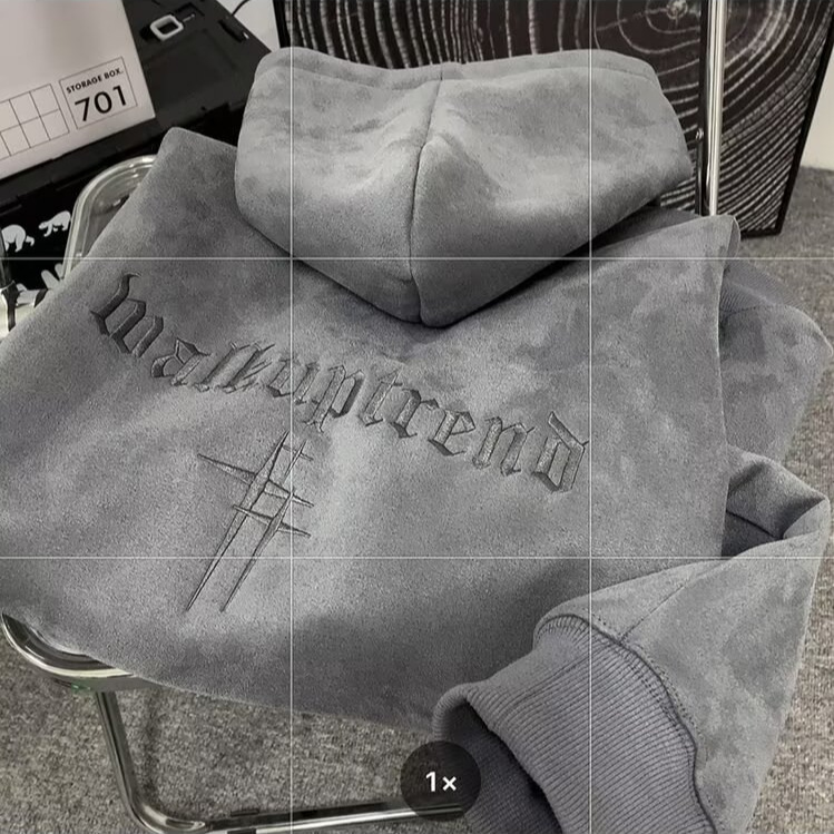 Schweres Wildleder-Sweatshirt für Herren, Herbst- und Winterstil, trendige Marke, lässiger amerikanischer Oversize-Schnitt, dick gefüttert_voghion.com