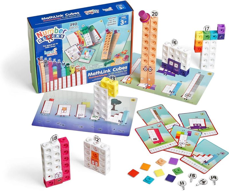 Hand2MathLink 就学前学習活動 デジタル ビルディング ブロック 11 ～ 20 のアクティビティ ゲーム 米国版共同ブランドモデル|undefined